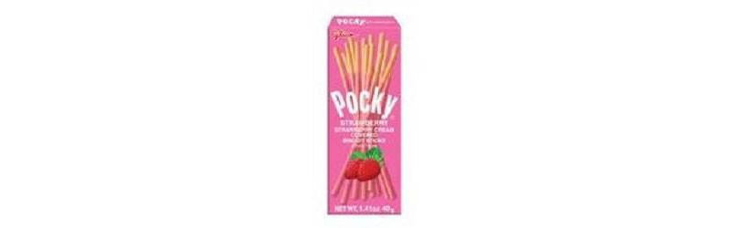 Glico Pocky Strawberry Cream Covered Biscuit Sticks - 1.41oz