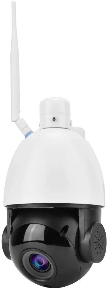 banapo IP66 Waterproof Metal + Plastic Night Vision 4.5Inch White WiFi PTZ Camera, Security Camera, for Home Hotel(European regulations)