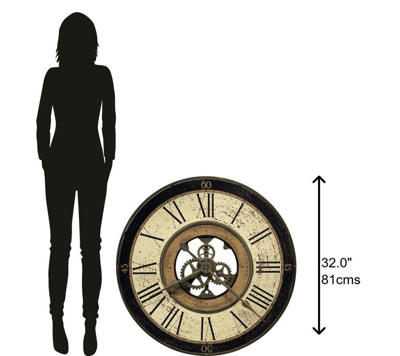 Howard Miller 625542 Howard Miller Brass Works Wall Clock 625542