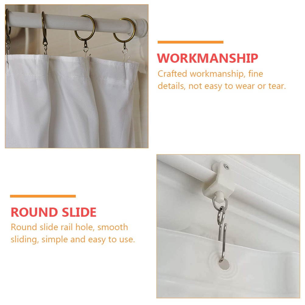999666Newegg-reoetmall-US120Pcs Durable Practical Creative Simple Curtain Hooks Sunshade Curtain Hooks for Home