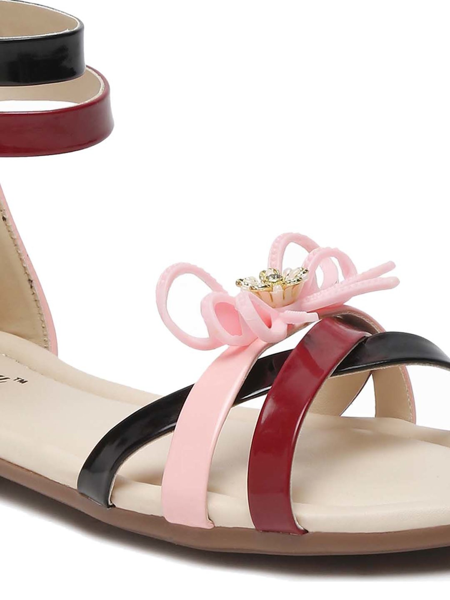 Tiny Bugs Kids Multicolor Cross Strap Sandals