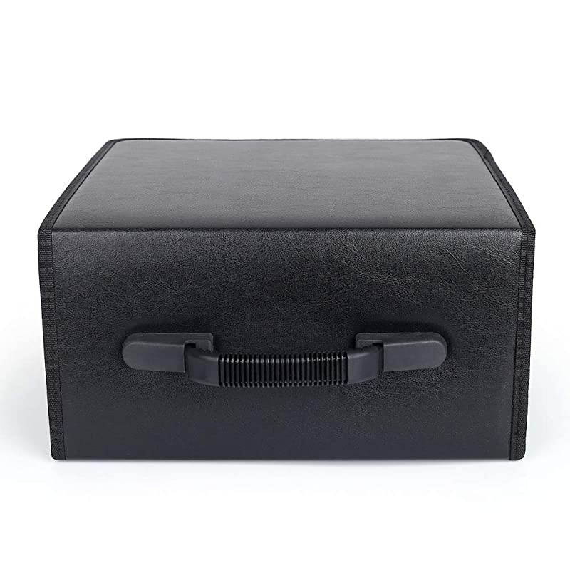 400 Capacity CDDVD Case Wallet VCD Storage Holder Booklet Album Box BinderPU Black