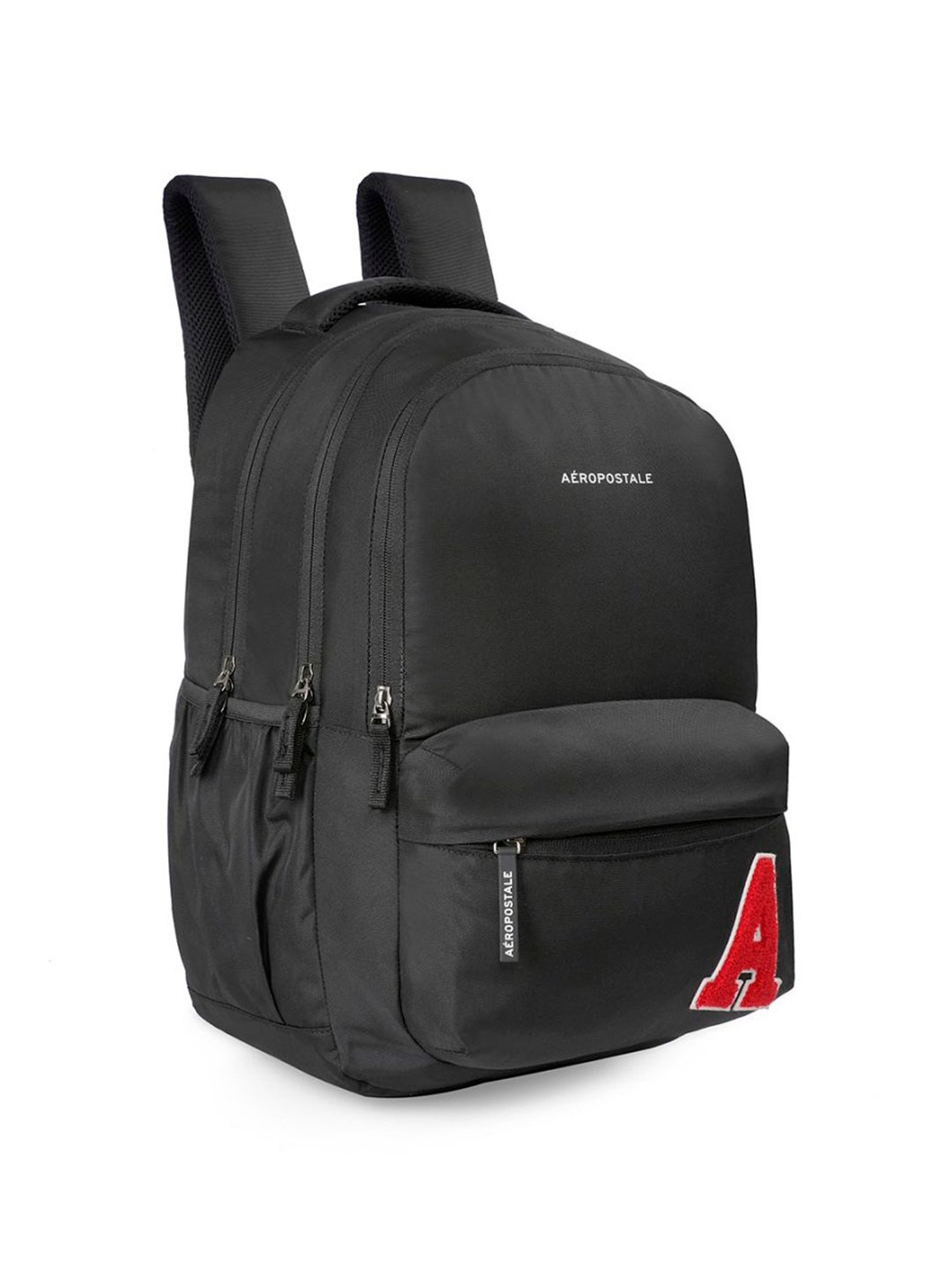 Aeropostale Marlin Black Polyester Printed Laptop Backpack - 23 Ltrs