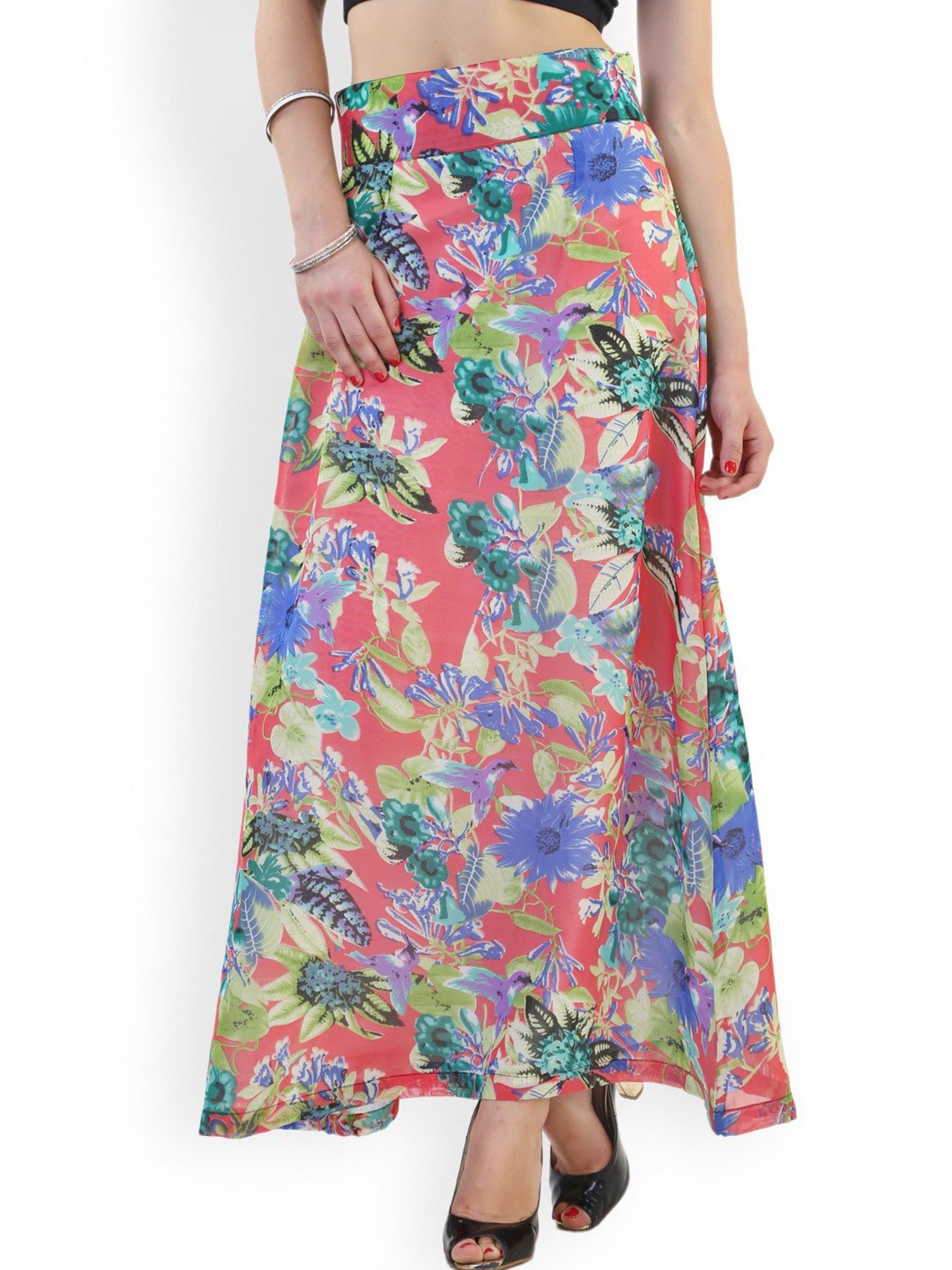 Belle Fille Multicolor Printed Skirt