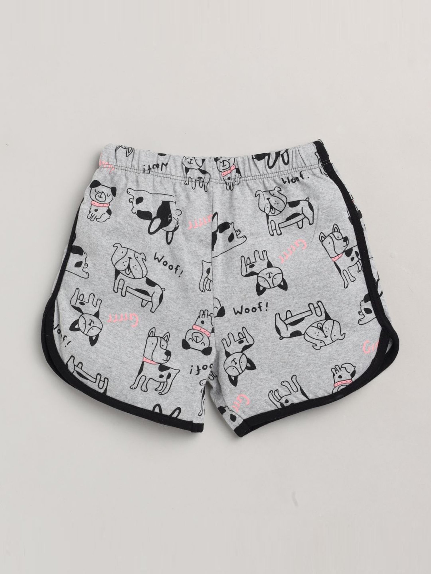 Lazy Shark Kids Yellow Printed T-Shirt & Shorts