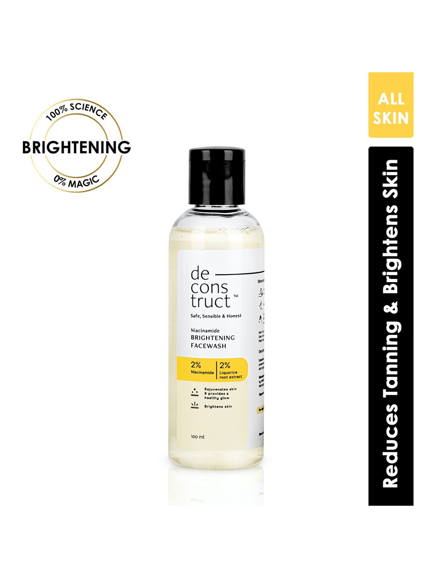 Deconstruct Niacinamide Brightening Face Wash - 100 ml