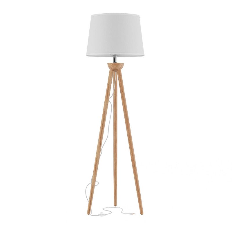 Tripod Floor Lamp-Modern Wood