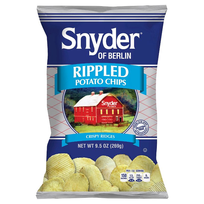 Snyder of Berlin Rippled Potato Chips - 9.5oz