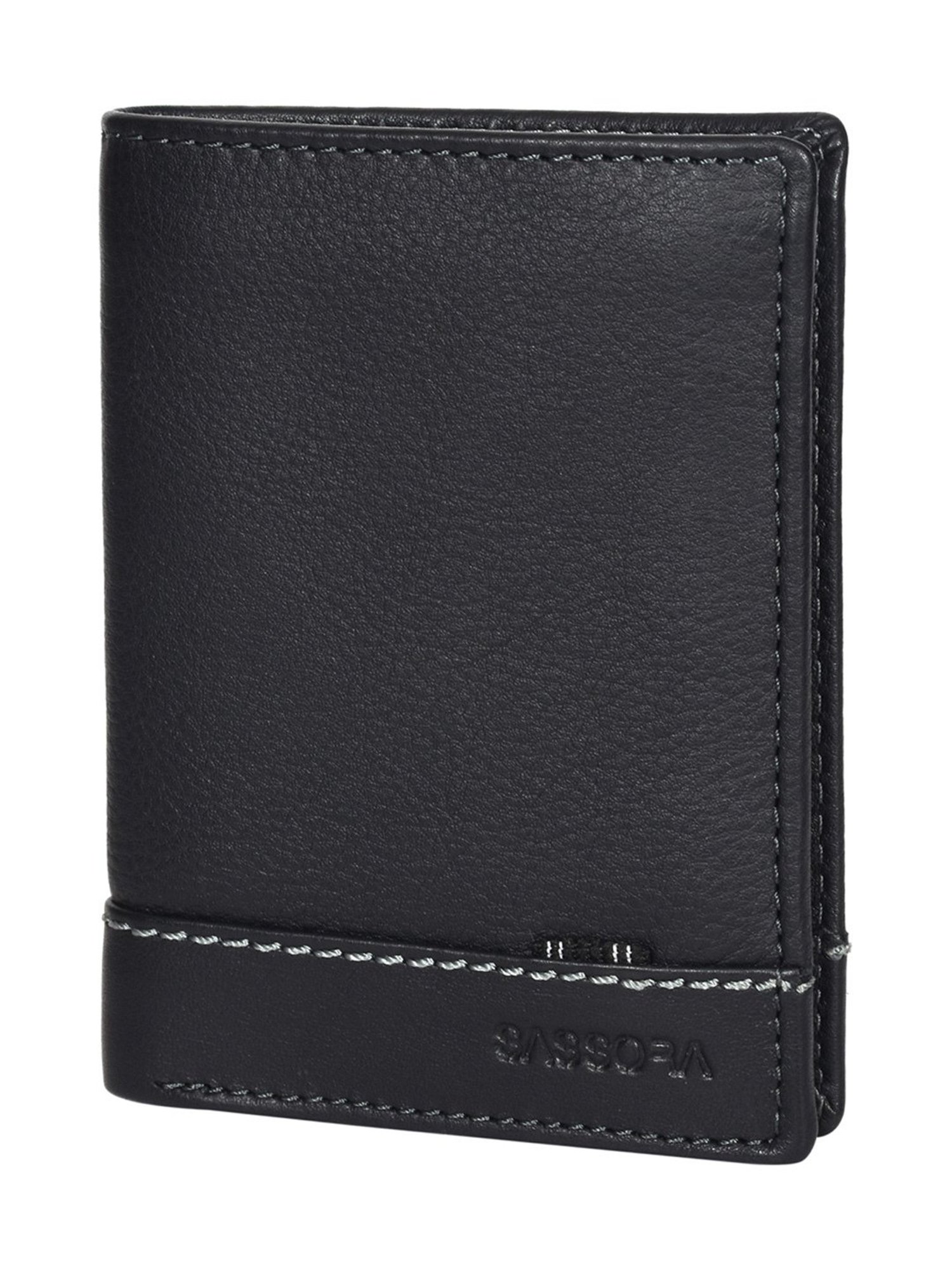 SASSORA Pablo Black Small Leather Notecase