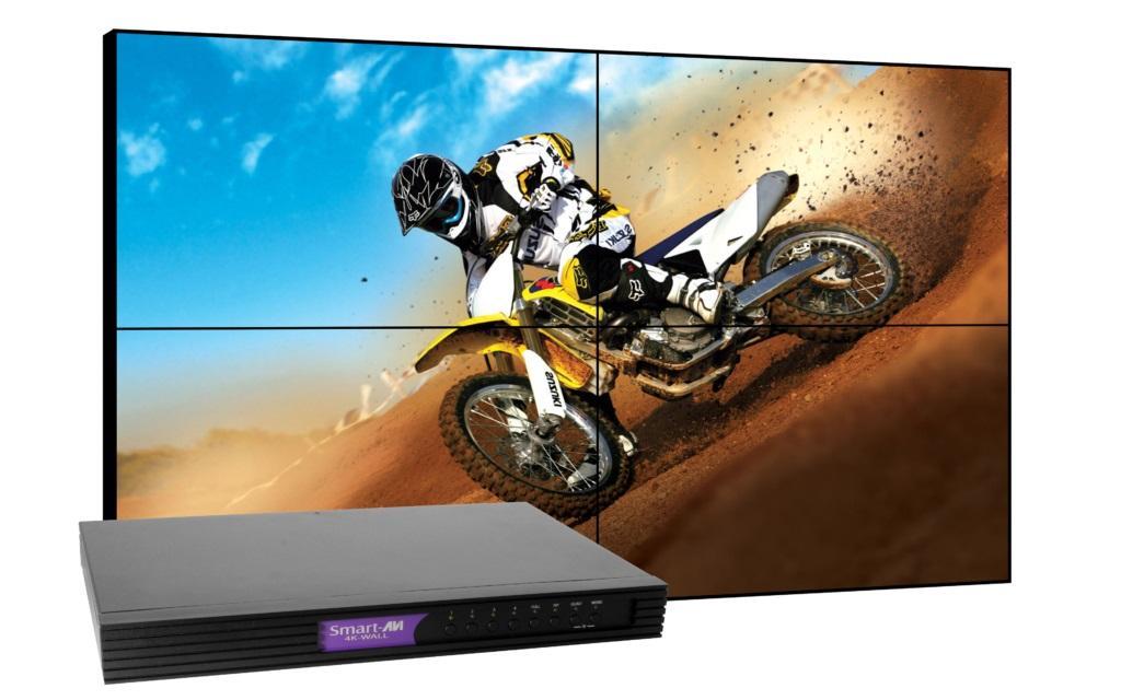 Smartavi SM-4KWL-S 4X4 DVI-D/HDMI/RS-232/IR/CAT5/6 STP Video Wall Processor