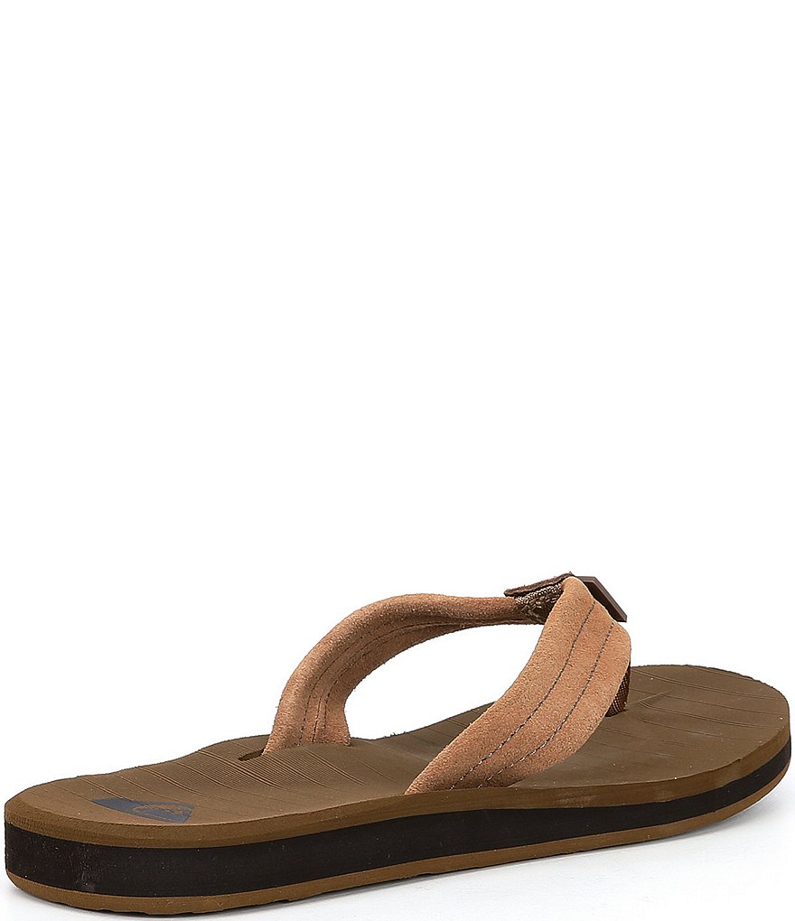 Quiksilver Men's Carver Suede Flip Flops