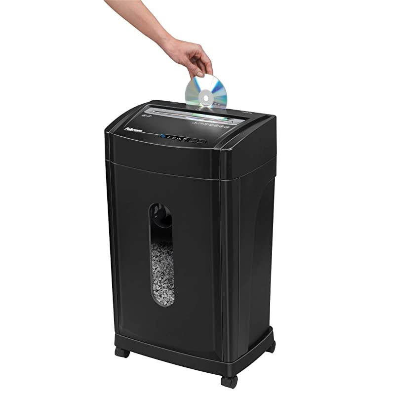 FEL4817001 Power Shredder 12Sheets, Black, Silver, 25.6" x 14.5" x 10.5"