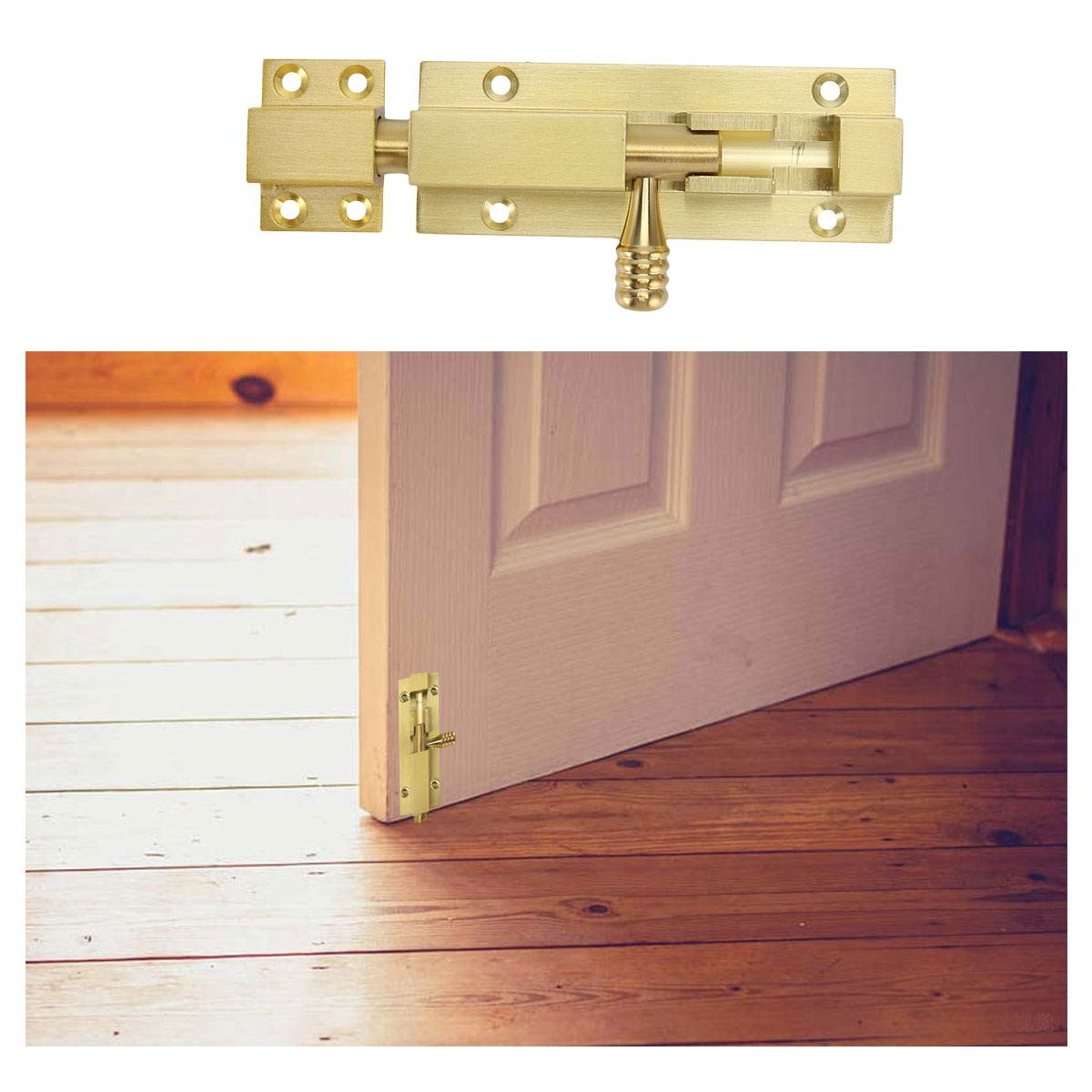 1Pc Aluminum alloy Door Latch Slide Lock Bolt Anti-theft Window Door Lock