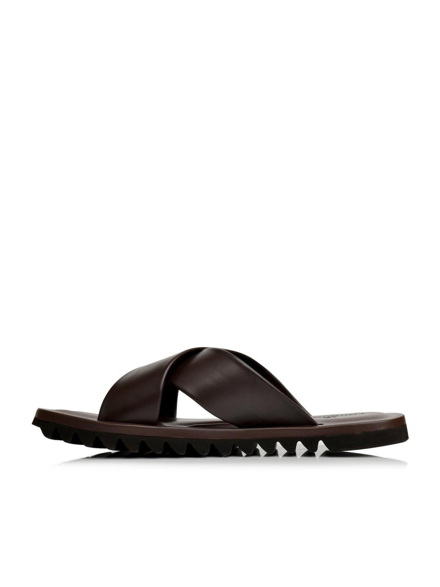 Language Shoes Men's Ben Brown Cross Strap Sandals