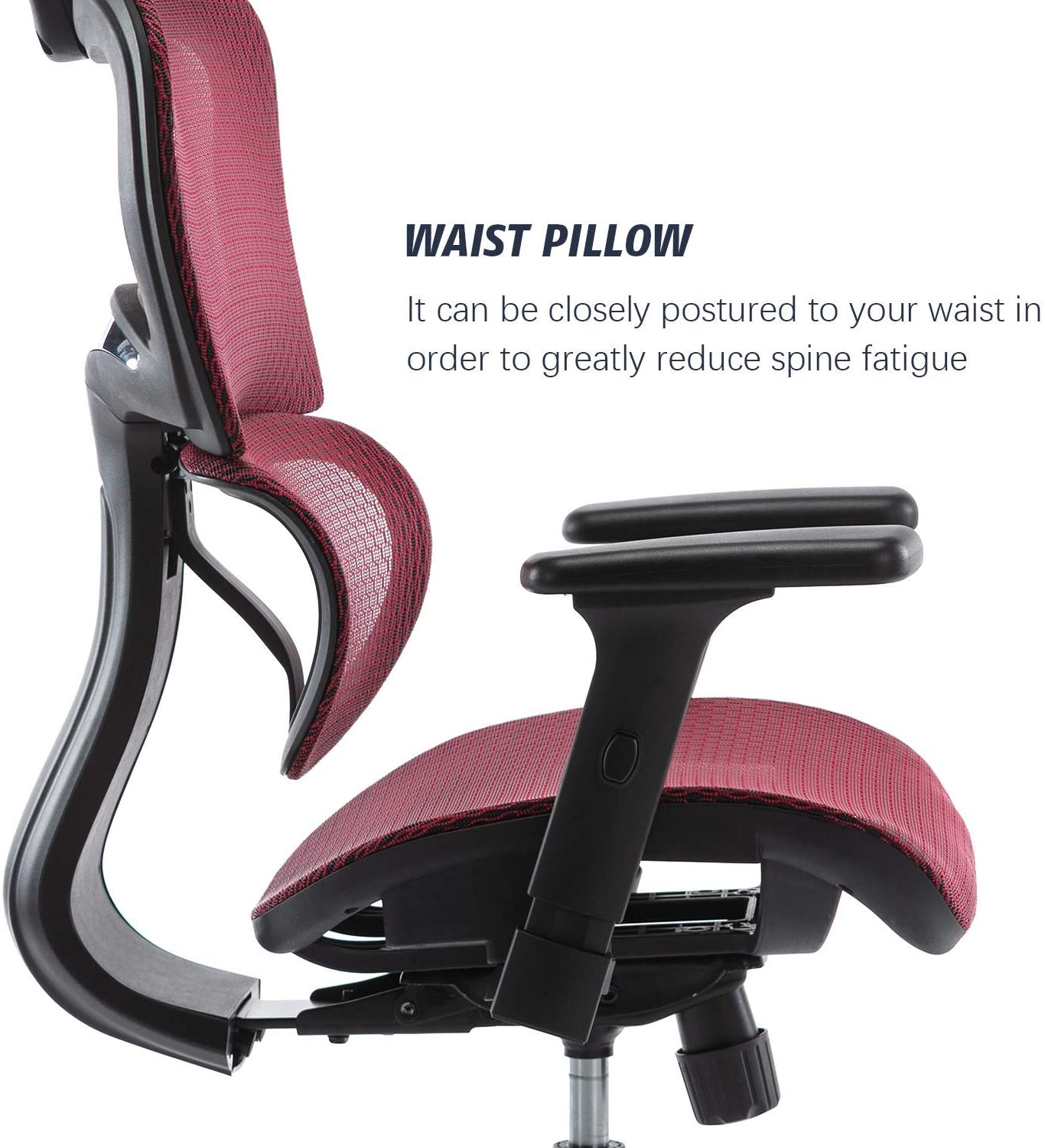 Gaming Chair, Racing Style Computer Desk Chair Padded Armrests Ergonomic Lumbar Support Adjustable Height