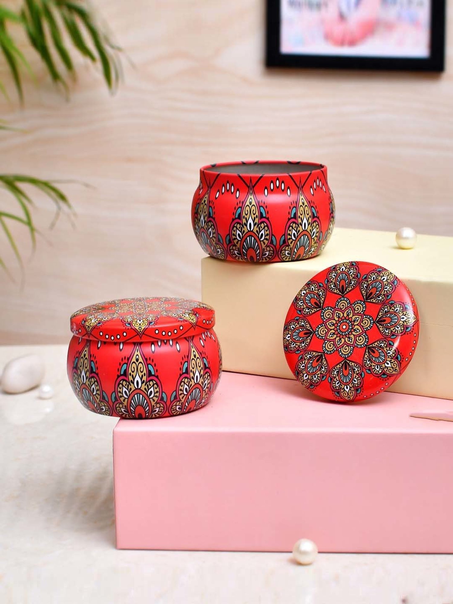 Lidded Glass Jar Crackling Wooden Wick Teak and Moss Candle - Nature's Wick