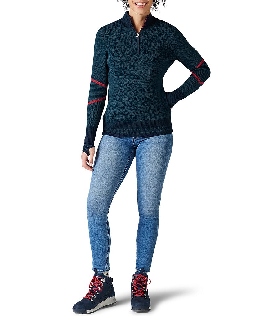 SmartWool Dacono Half Zip Mock Neck Midweight Sweater