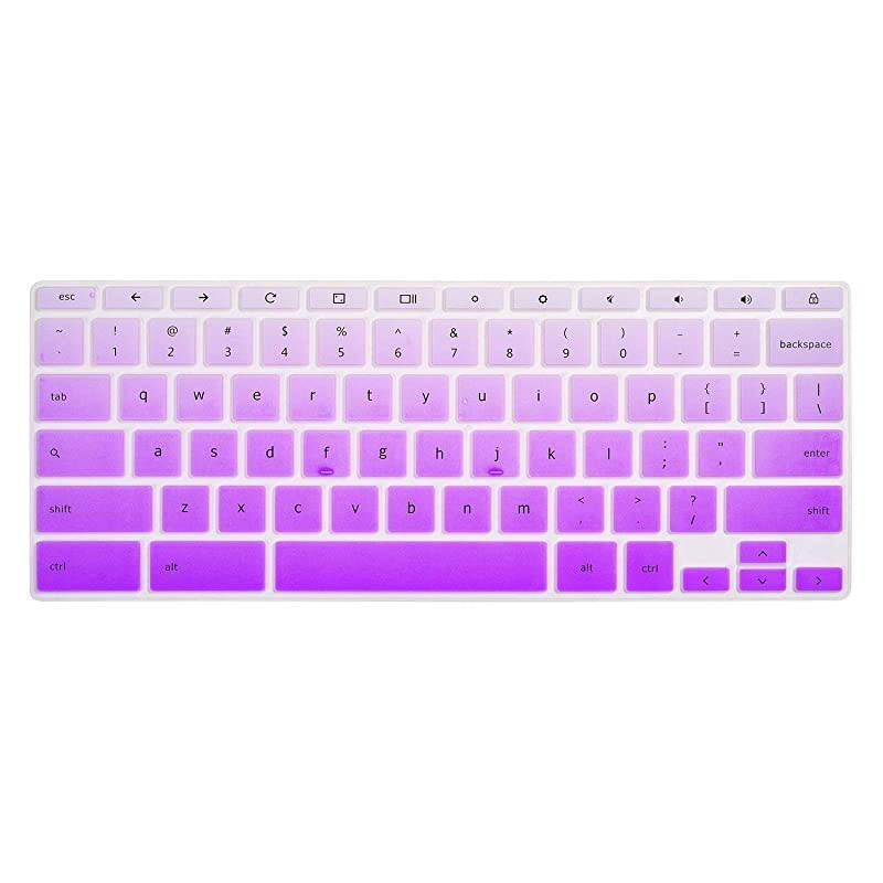 Chromebook 14 Keyboard Cover Skins Compatible with 2in1 14 Touchscreen ChromebookChromebook X360 TouchscreenChromebook 14DA 14BCA SeriesOmbre Purple
