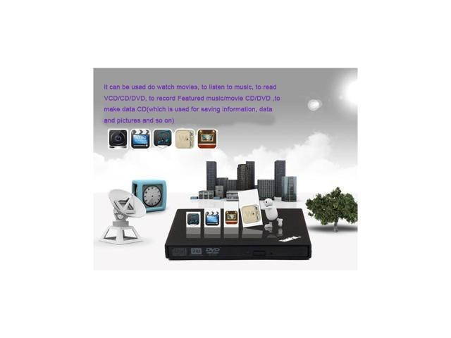 USB Slim Portable Optical Drive External DVD drive CD DVD RW Burner Writer Drive for PC USB DVD burner for computer notebook, slim saving Thinkpad external USB DVD Burner optical drive laptop drive