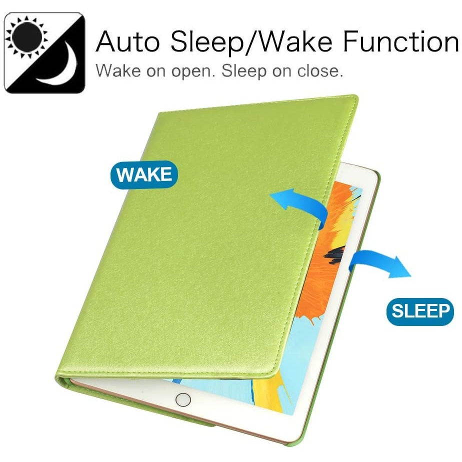 360 Degree Smart Rotating Hybrid Case for iPad 10.2 inch (8th & 7th Gen) - Green