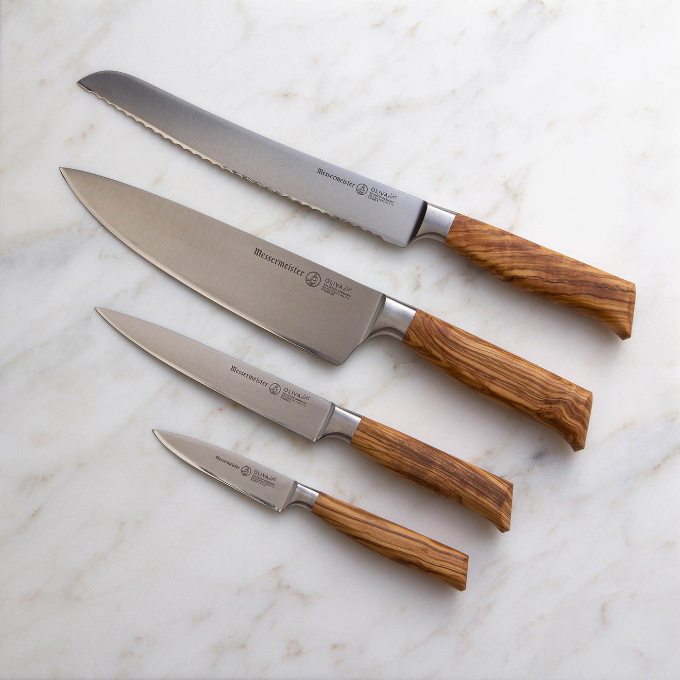 Messermeister Oliva Elite - 4Pc. Gourmet Knife Set