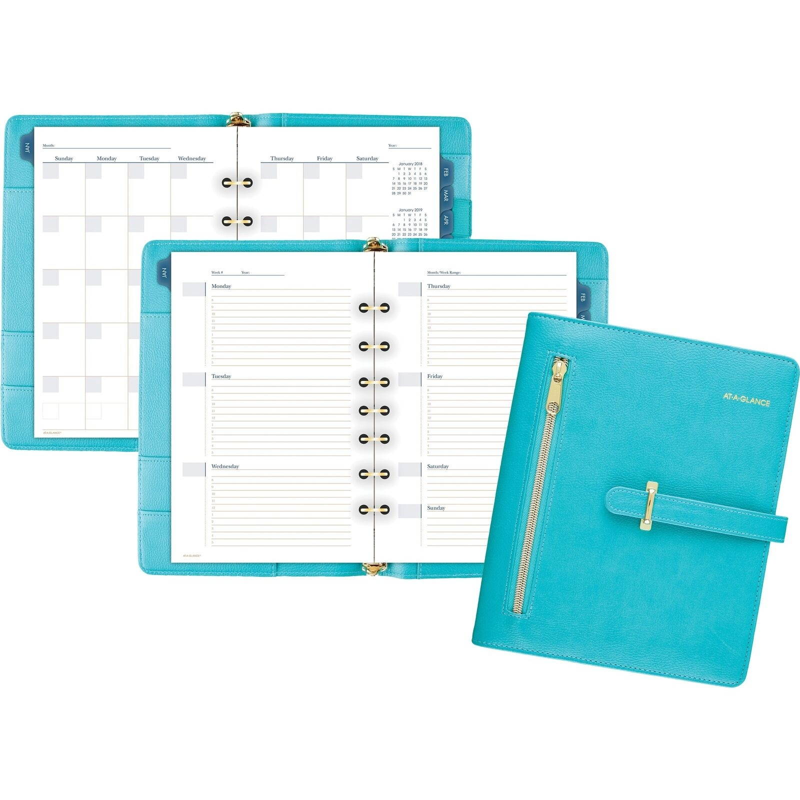 AT-A-GLANCE Planner Starter Set Undated 5-1/2"x8-1/2" Page Size TL DR111804042