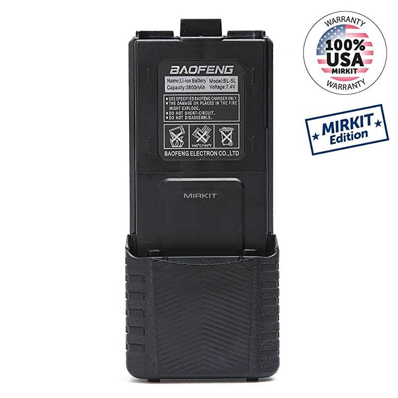 Original  Liion Battery 3800MAh high capacity for UV5R radio Black Mirkit Edition 2018