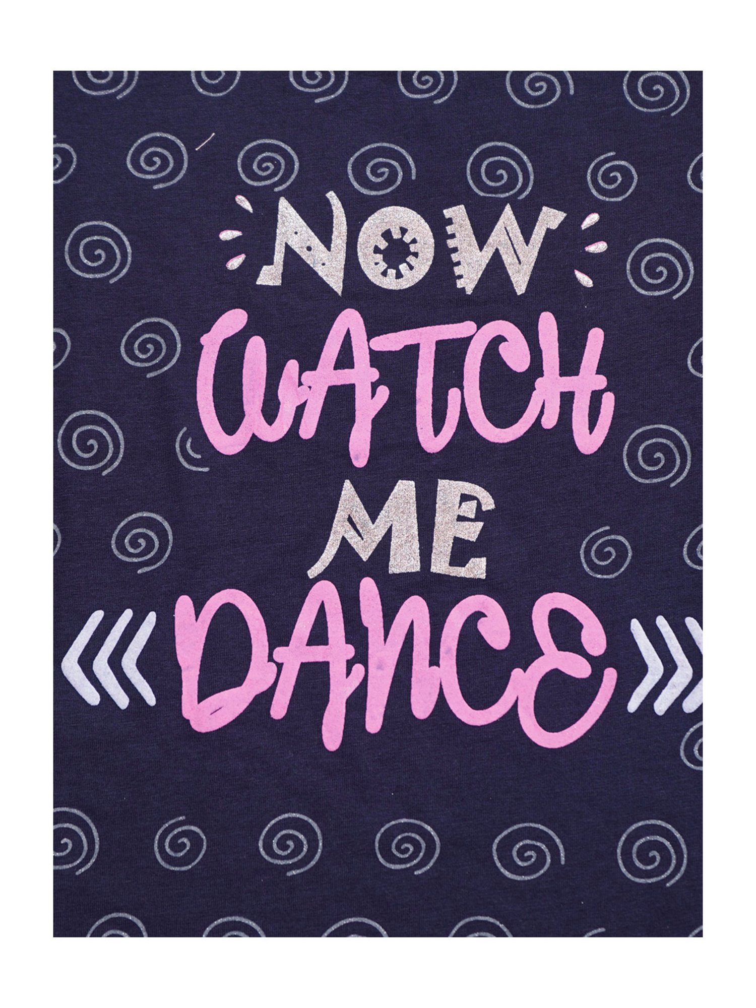 NINS MODA Kids Navy Printed Top