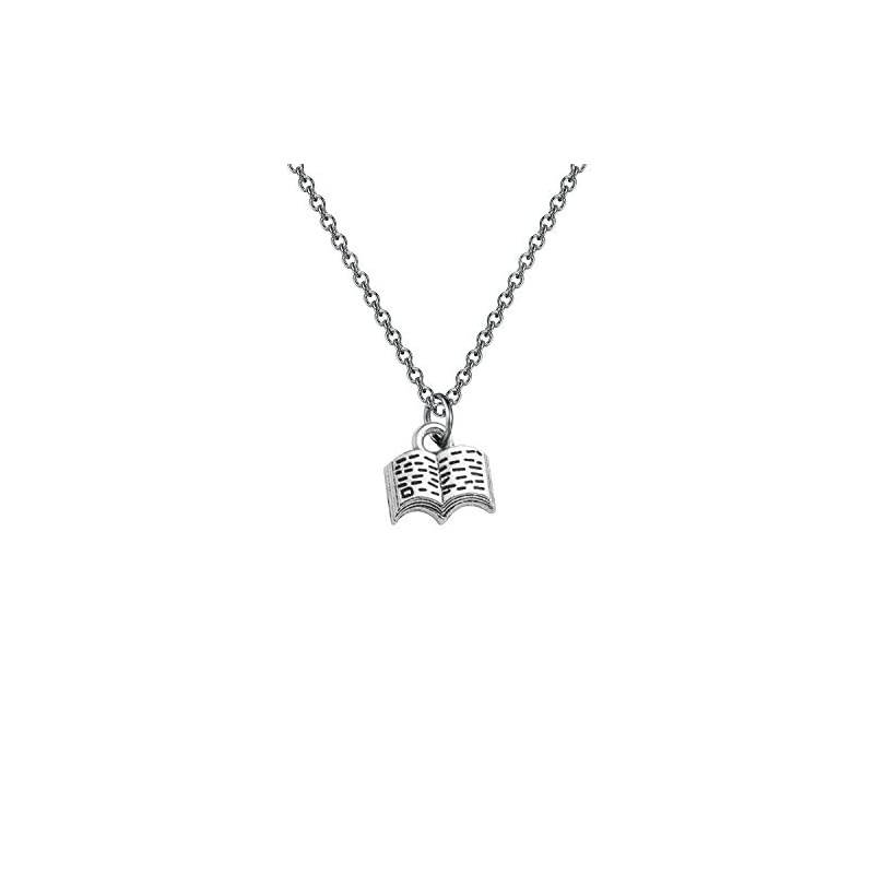 Lover Necklace Pendant Necklace Reading Jewelry Club Gift Reading Lover Gift Librarian Gift worm Gift
