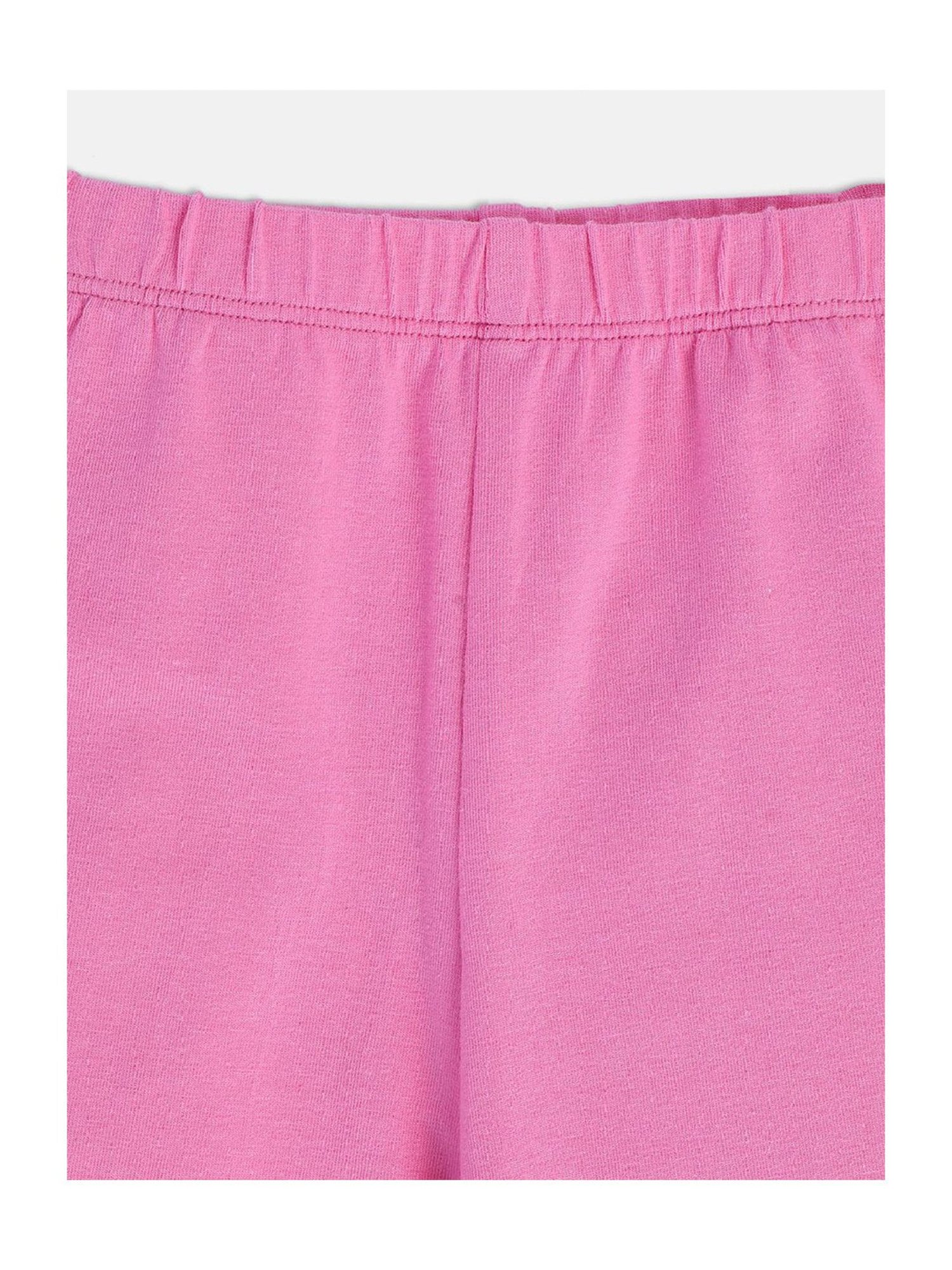 MINIKLUB Kids Pink Solid Leggings