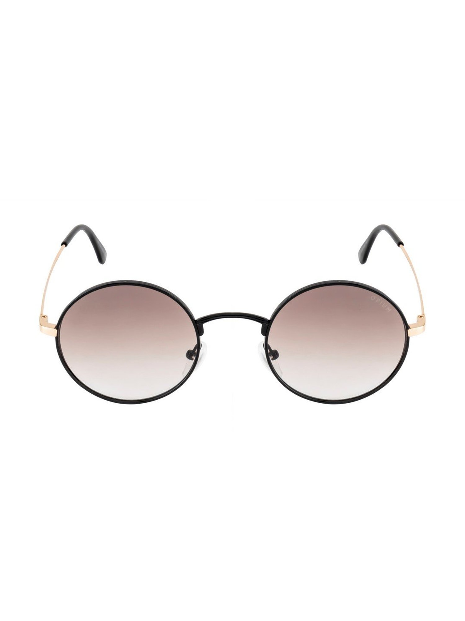 Opium Brown Full Rim Round Sunglasses For Women