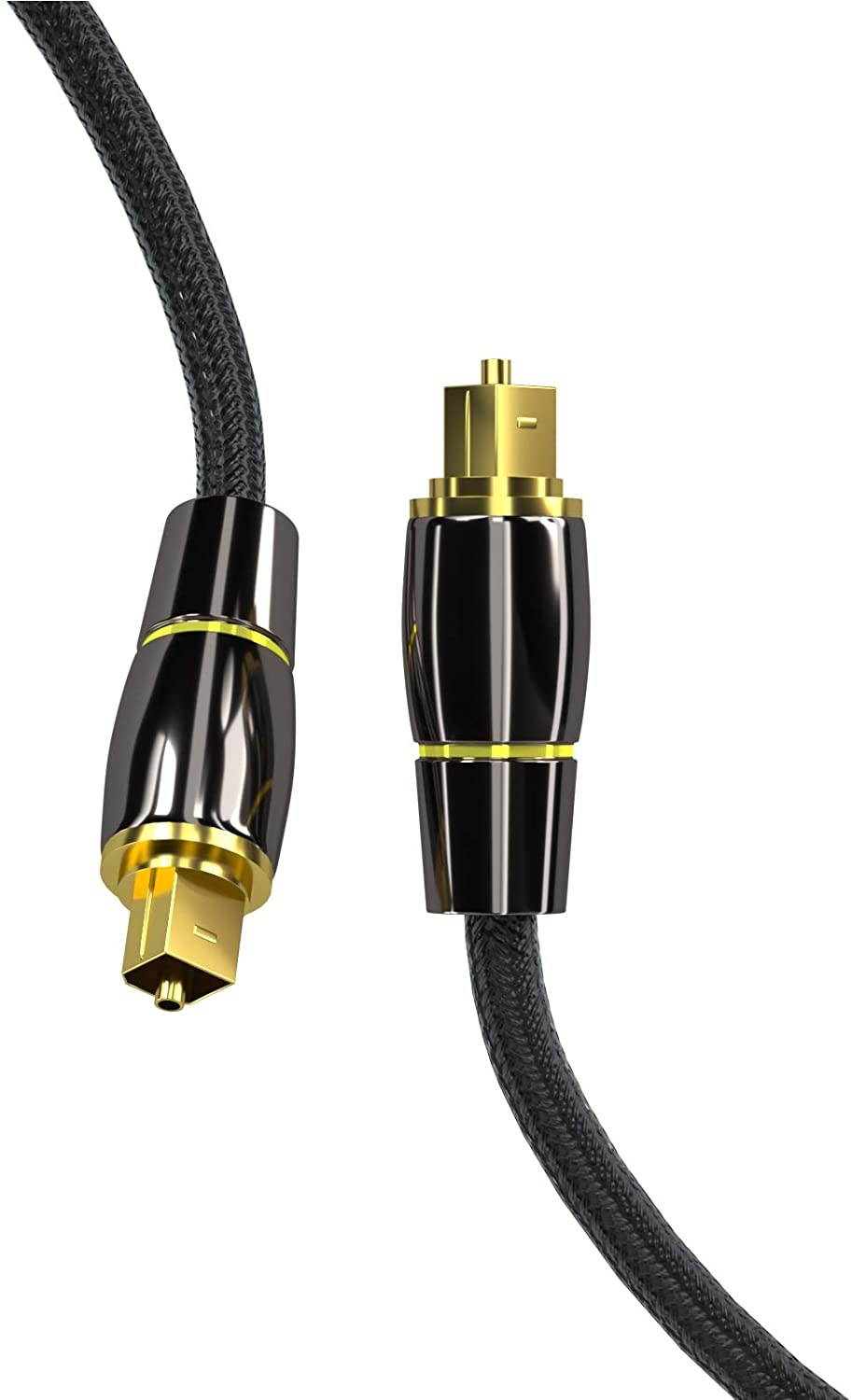 Optical Audio Cable BARDESTU Digital Audio Optical Toslink Fiber Cable Optic Male to Male Cord for Sound Bar Home Theater TV PS4 Xbox Playstation (10ft)