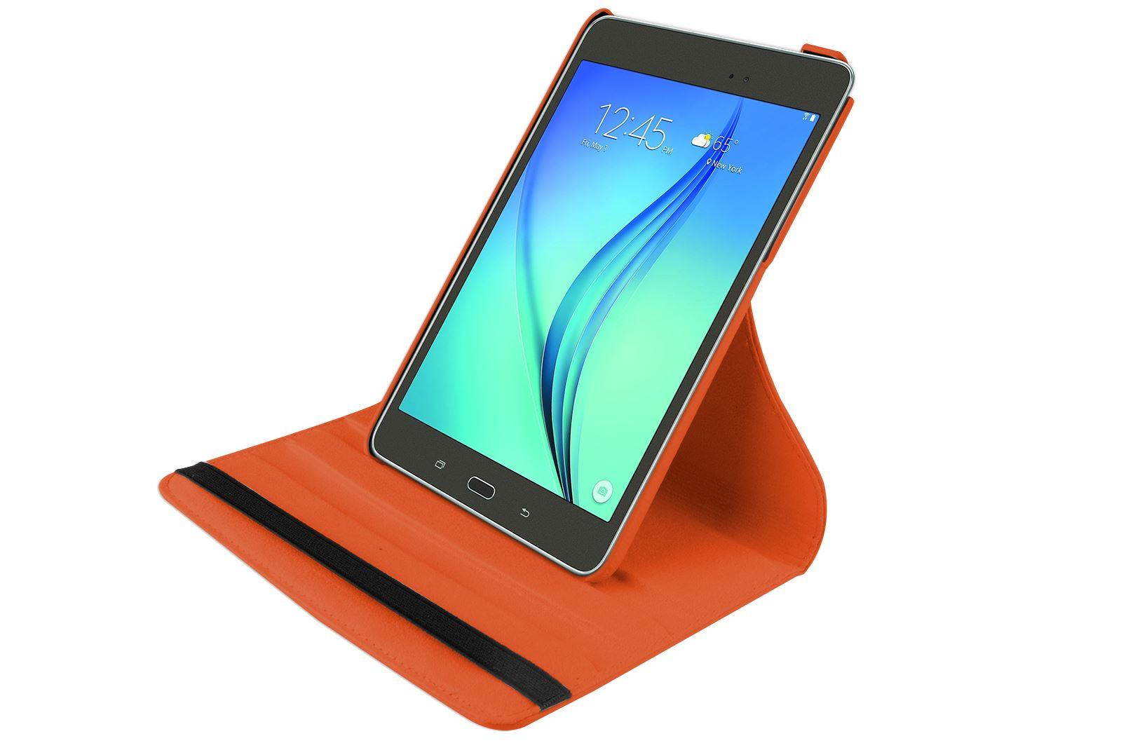 Hellfire Trading PU Leather Case 360 Rotating for Samsung Galaxy Tab A 8 T350 8" - Purple