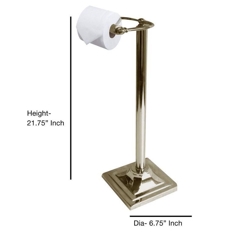 Freestanding Toilet Tissue Holder Brushed Nickel - Nu Steel