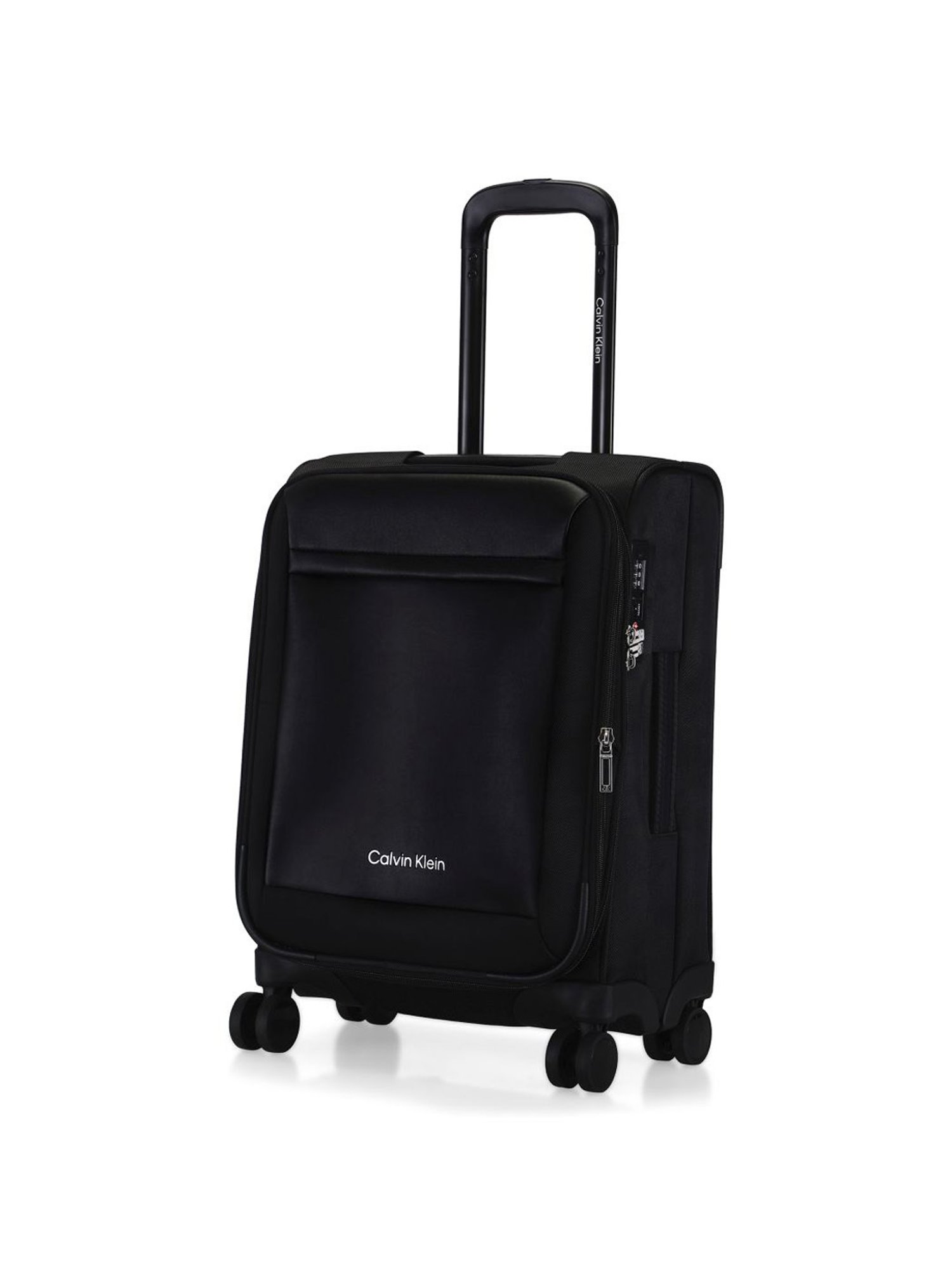 Calvin Klein Escape Black Solid Soft Cabin Trolley Bag - 54 Cms