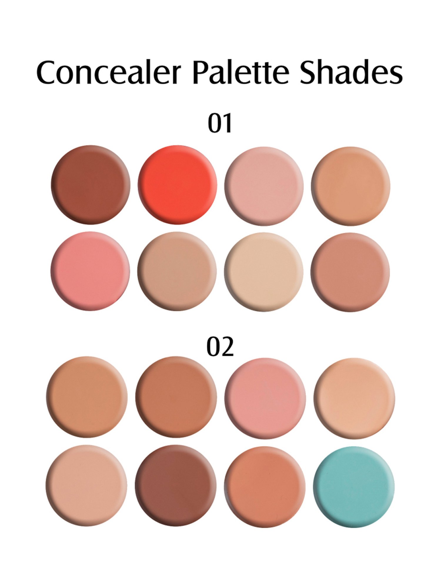 Glam21 Color Correcting Concealer Palette for Contouring & Highlighting Shade 02 - 24 gm
