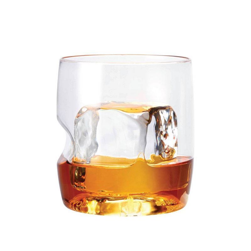 GoVino 14oz 2pk Plastic Rocks Glasses