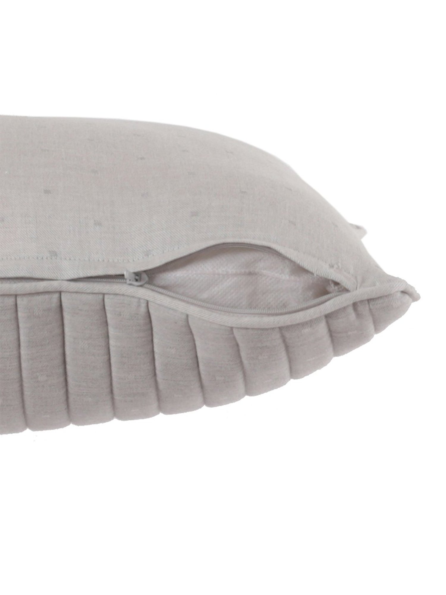 Maspar Cotsmere Muted Stripes Grey 300 TC Cotton Cushion Cover