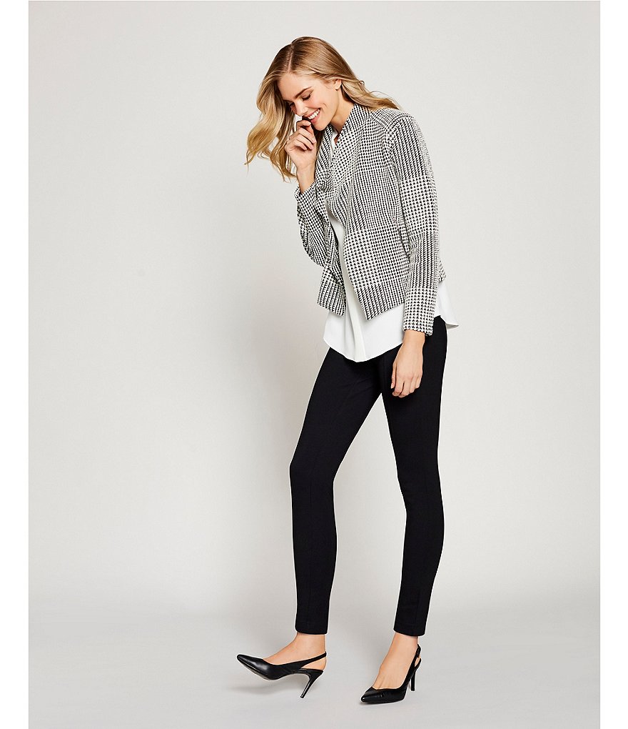 Eva Varro Solid Knit Jersey Banded Hem Pull-On Harem Pants