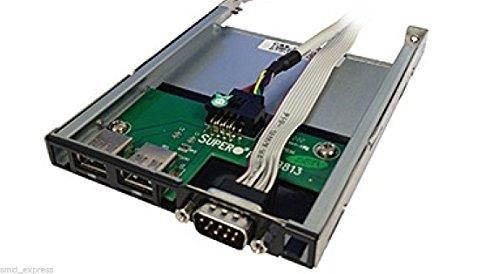 Supermicro - USB / serial panel - 4 pin USB Type A, DB-9 - black - for Supermicro SC813, SC816, SC813, SC814, SC815, SuperServer 50XX, 60XX, 6113