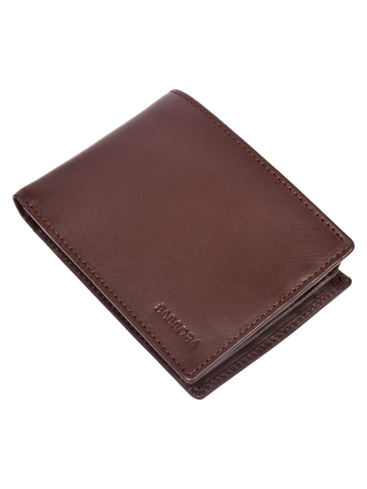 SASSORA ARLO Brown Leather Bi-Fold Wallet