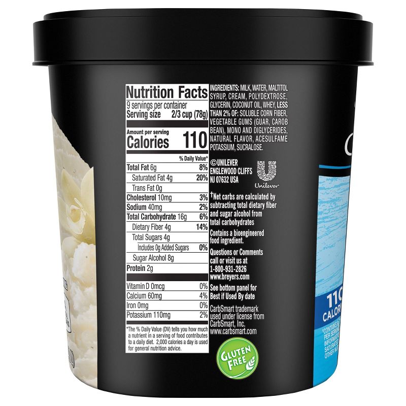 Breyers Carb Smart Vanilla Frozen Dairy Dessert - 48oz
