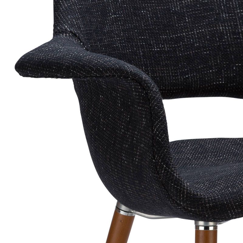 Set of 2 Jonathan Mid Century Dining Chair Black - Edgemod
