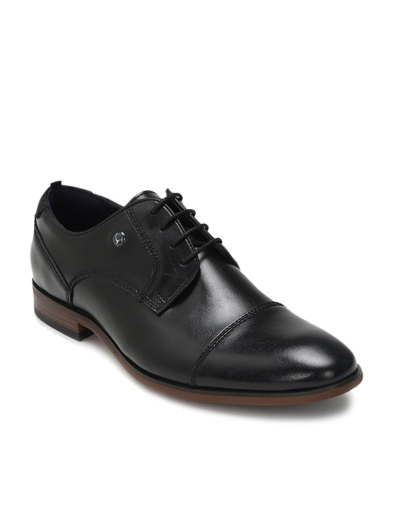 Allen Solly Men's Black Derby Shoes