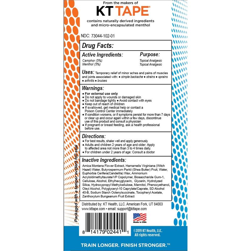 KT Tape Recovery+ Pain Relief Gel Roll-On