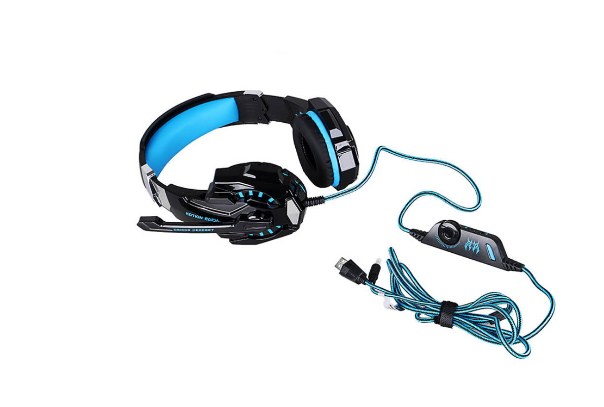 EACH G9000 PUBG Headphones Luminous Headset Internet Cafe EarPhones 3.5 Quadrupole Mobile Phone Headset PS4,XBOX ONE