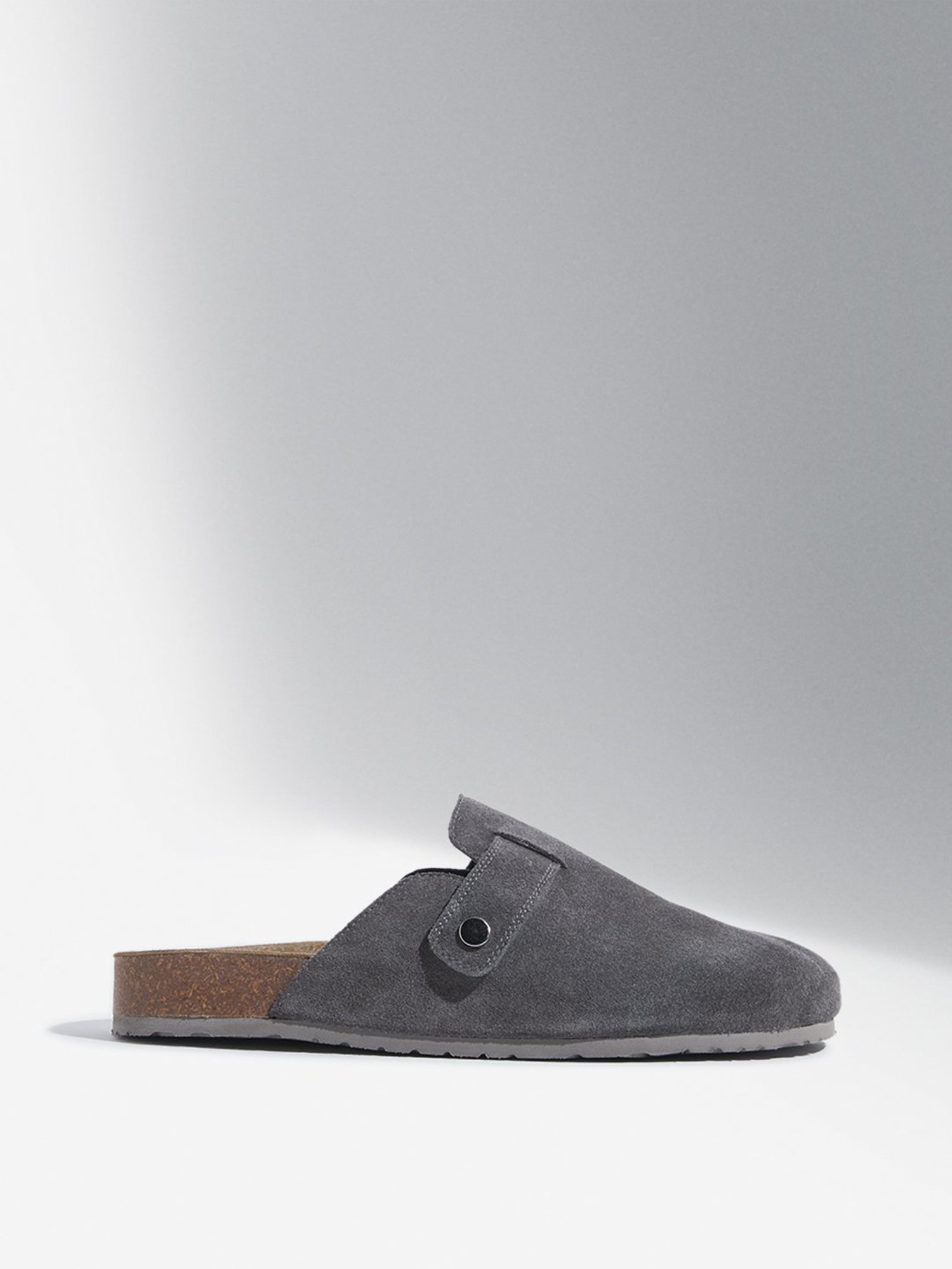 SOLEPLAY by Westside Grey Slip-On Leather Sandals