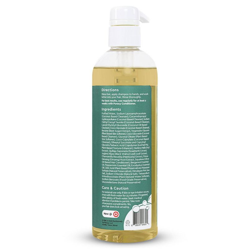 Puracy Citrus & Mint Sulfate-Free Natural Daily Shampoo - 16 fl oz