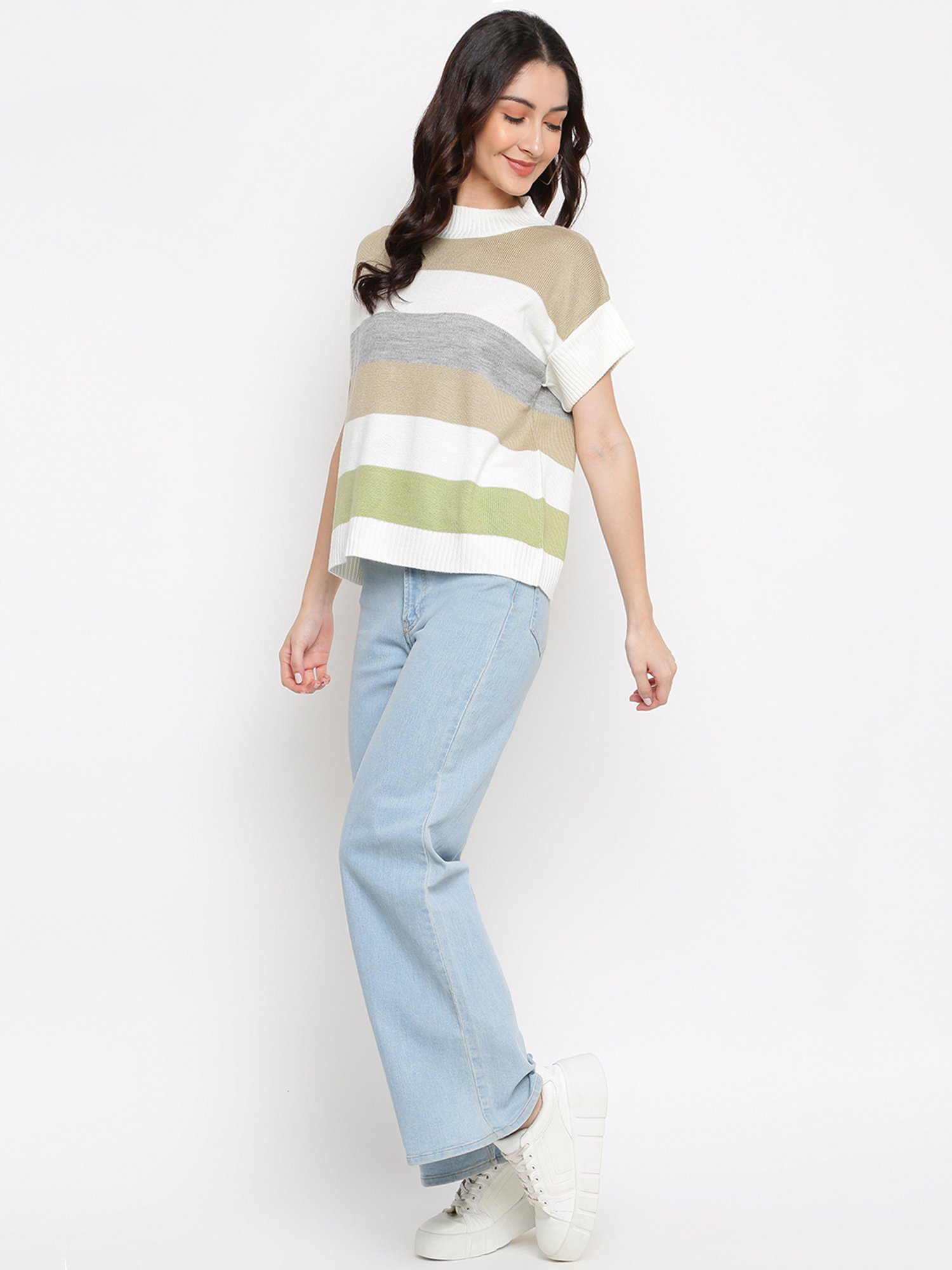 Latin Quarters Multicolor Striped Pullover