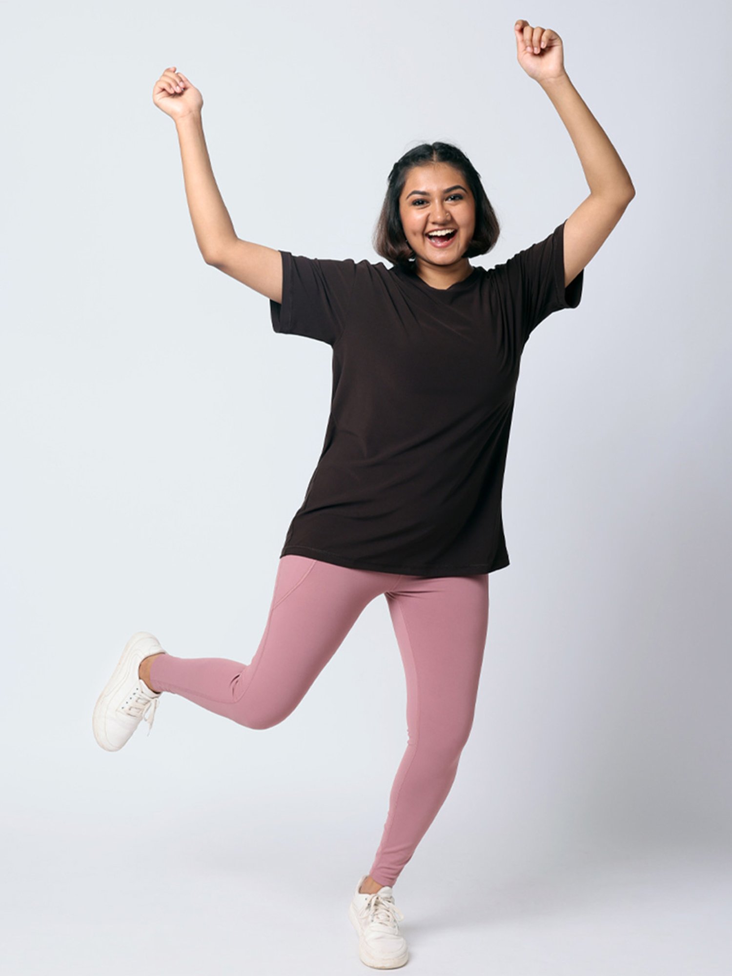 BlissClub Women Brown The Breezy Boyfriend Tee